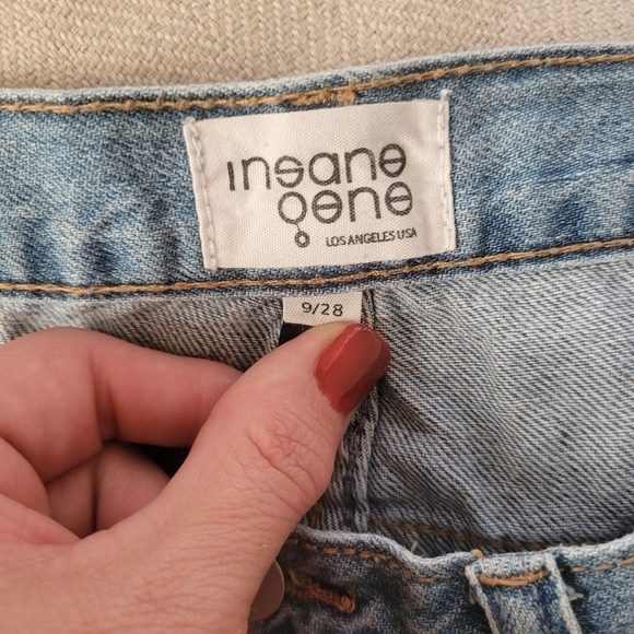 Insane Gene Light Wash Distressed Jeans - Picture 2 of 5